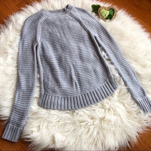 Banana Republic Gray Sweater Sz S Cable Knit Wool